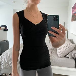 Flattering Sleek Black Blouse - Final Sale